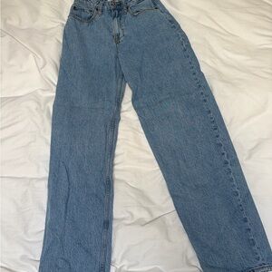 Abercrombie taper high rise curve love Jean